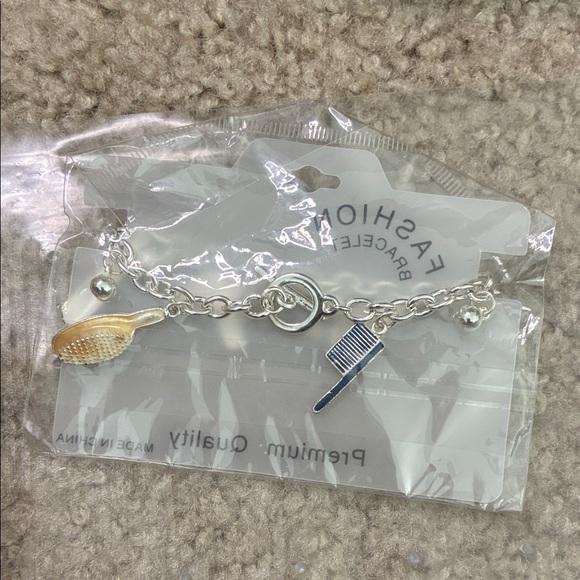 Fashion Jewelry Silver Charm Bracelet with Colorful Accents - Picture 3 of 3